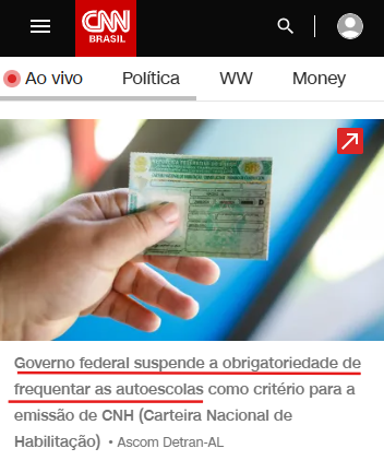 CNN Brasil - Mudança na legislação permite CNH mais barata